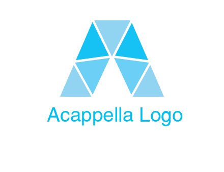 triangles Letter A logo