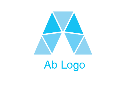 triangles Letter A logo