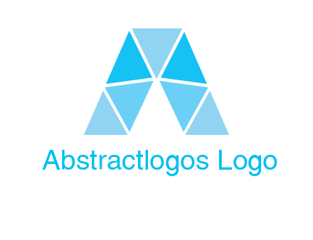 triangles Letter A logo