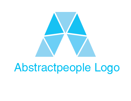triangles Letter A logo