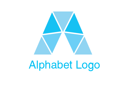 triangles Letter A logo