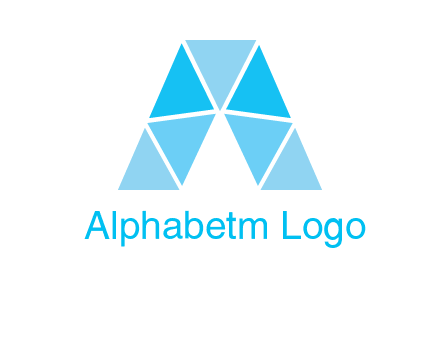 triangles Letter A logo