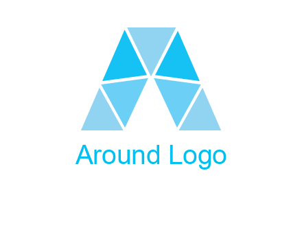 triangles Letter A logo