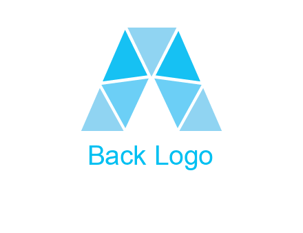 triangles Letter A logo