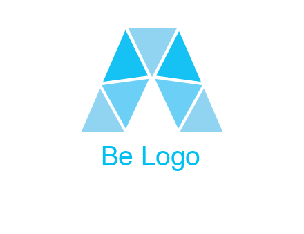 triangles Letter A logo