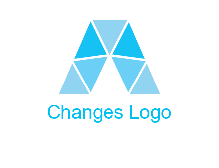 triangles Letter A logo