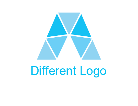 triangles Letter A logo