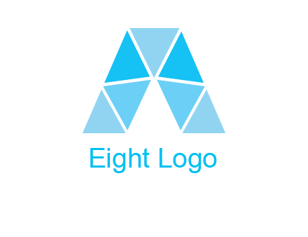triangles Letter A logo