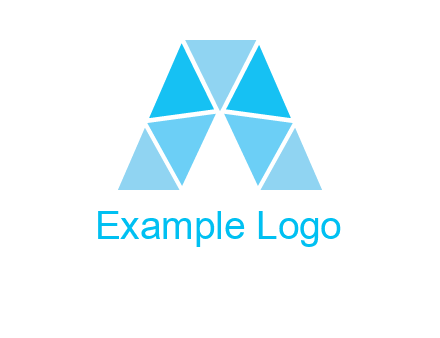 triangles Letter A logo