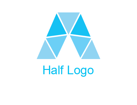 triangles Letter A logo