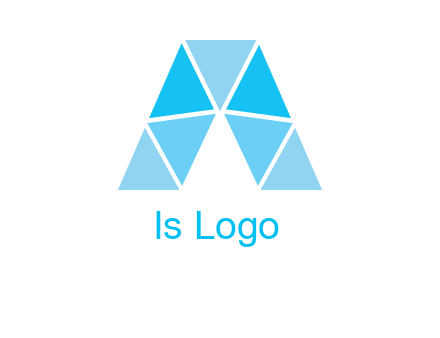 triangles Letter A logo