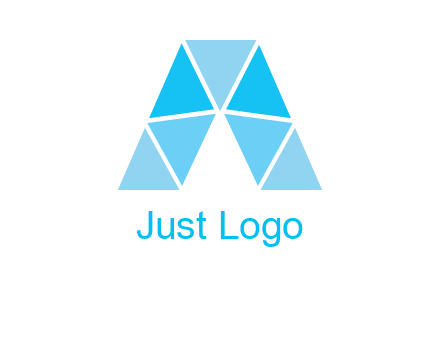 triangles Letter A logo