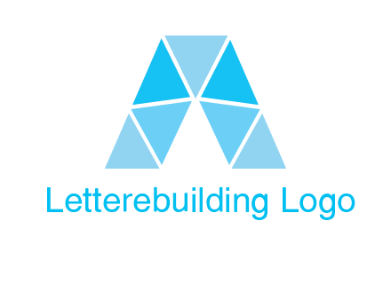 triangles Letter A logo