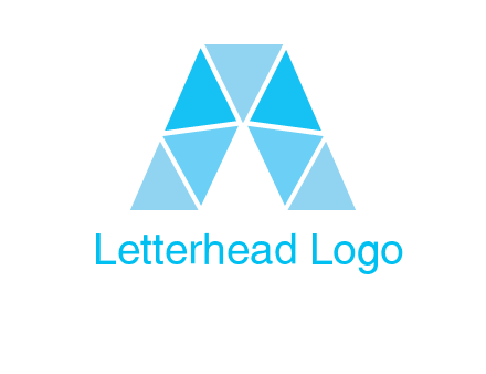 triangles Letter A logo