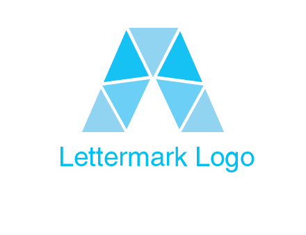 triangles Letter A logo