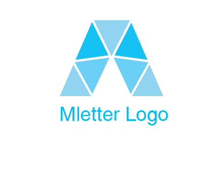 triangles Letter A logo