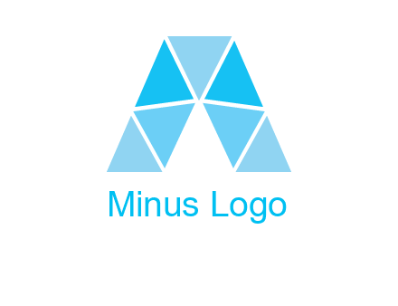 triangles Letter A logo