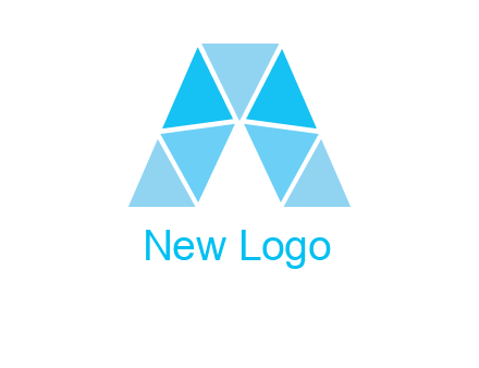 triangles Letter A logo
