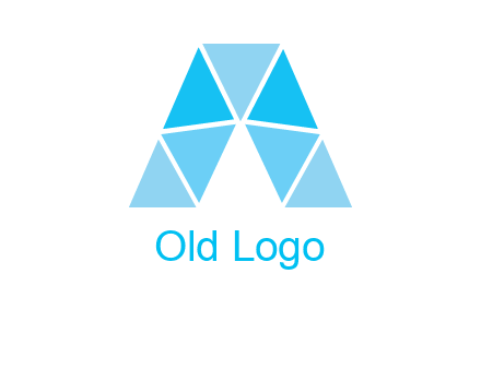 triangles Letter A logo