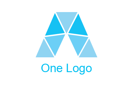triangles Letter A logo