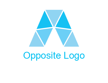 triangles Letter A logo