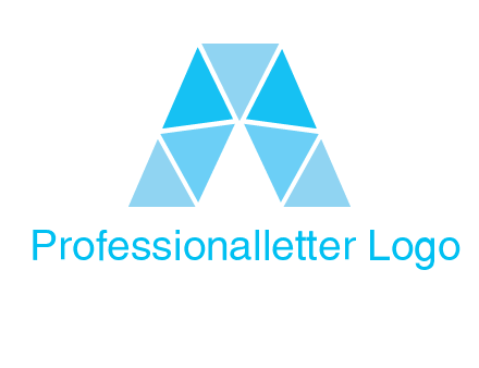triangles Letter A logo