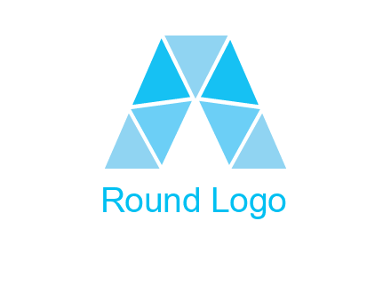 triangles Letter A logo