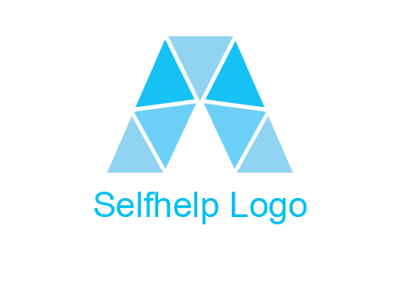 triangles Letter A logo