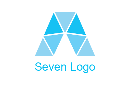 triangles Letter A logo