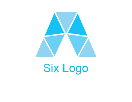 triangles Letter A logo
