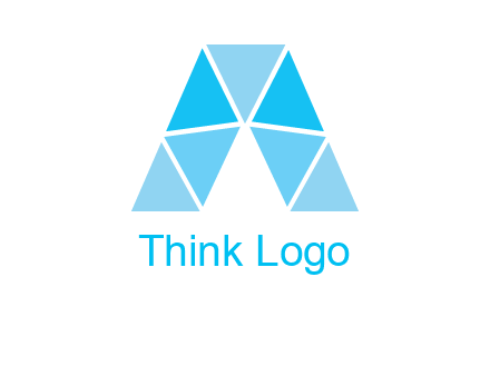 triangles Letter A logo