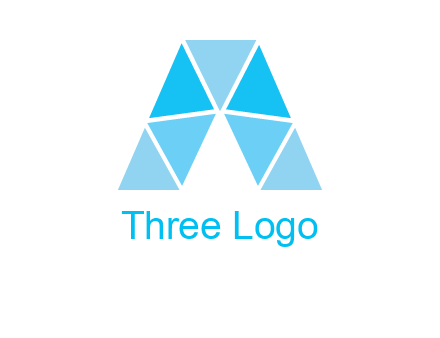 triangles Letter A logo