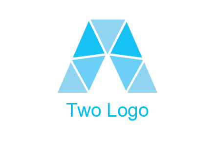 triangles Letter A logo