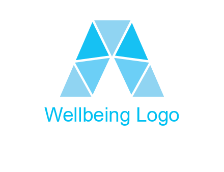 triangles Letter A logo