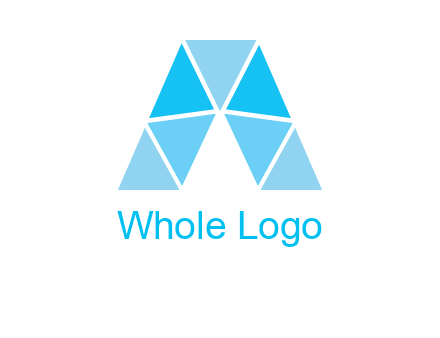 triangles Letter A logo