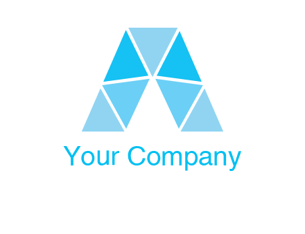 triangles Letter A logo