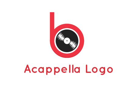 music disc in letter B logo