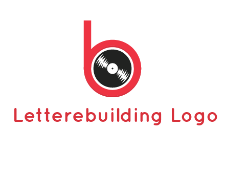 music disc in letter B logo