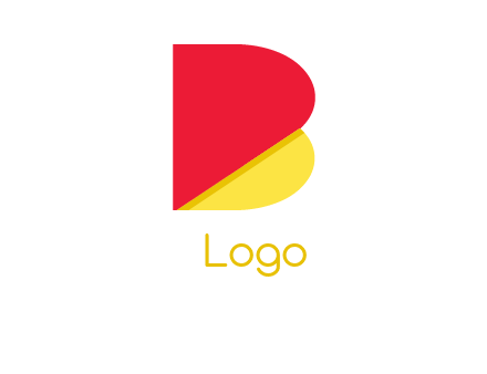 abstract letter B logo