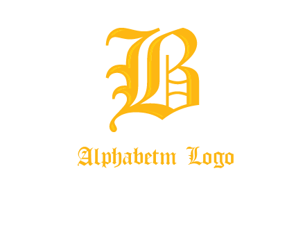 calligraphic letter B