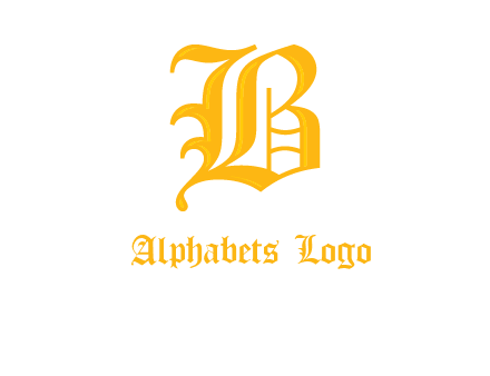 calligraphic letter B