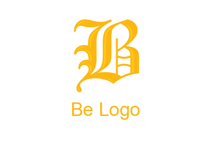 calligraphic letter B