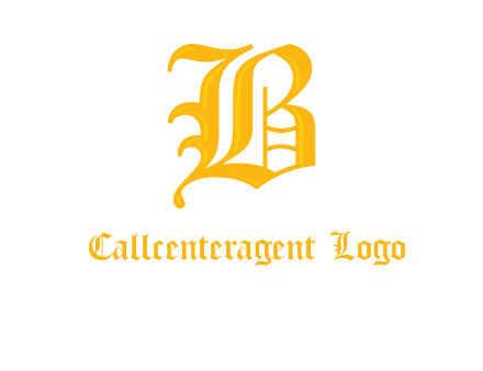 calligraphic letter B