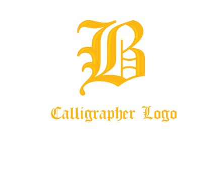 calligraphic letter B