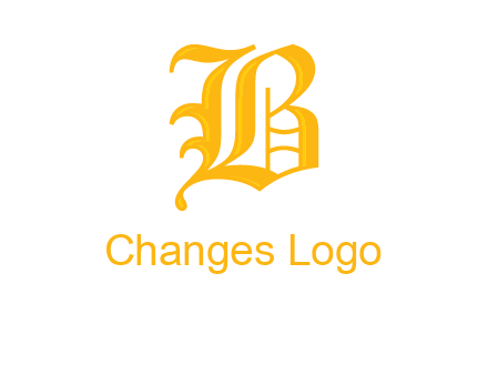calligraphic letter B