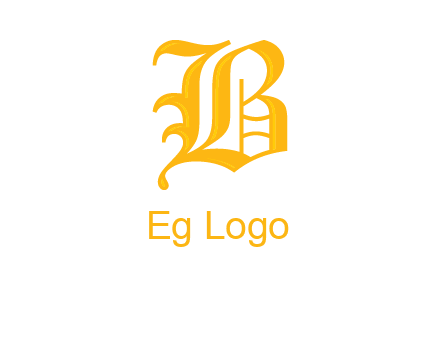 calligraphic letter B