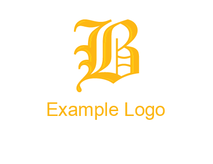 calligraphic letter B