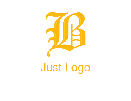 calligraphic letter B