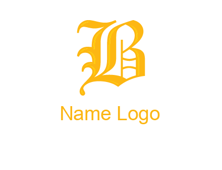 calligraphic letter B