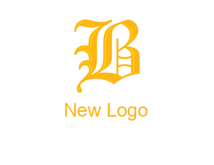 calligraphic letter B